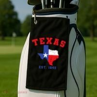 Texas Est 1845 Texas Pride Home State Texan Golf Towel thumb 2