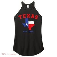 Texas Est 1845 Texas Pride Home State Texan Women's Perfect Tri Rocker Tank thumb 0