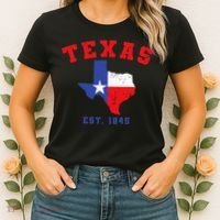 Texas Est 1845 Texas Pride Home State Texan Women's T-Shirt thumb 2