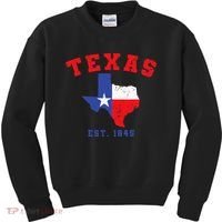 Texas Est 1845 Texas Pride Home State Texan Kids Sweatshirt thumb 0