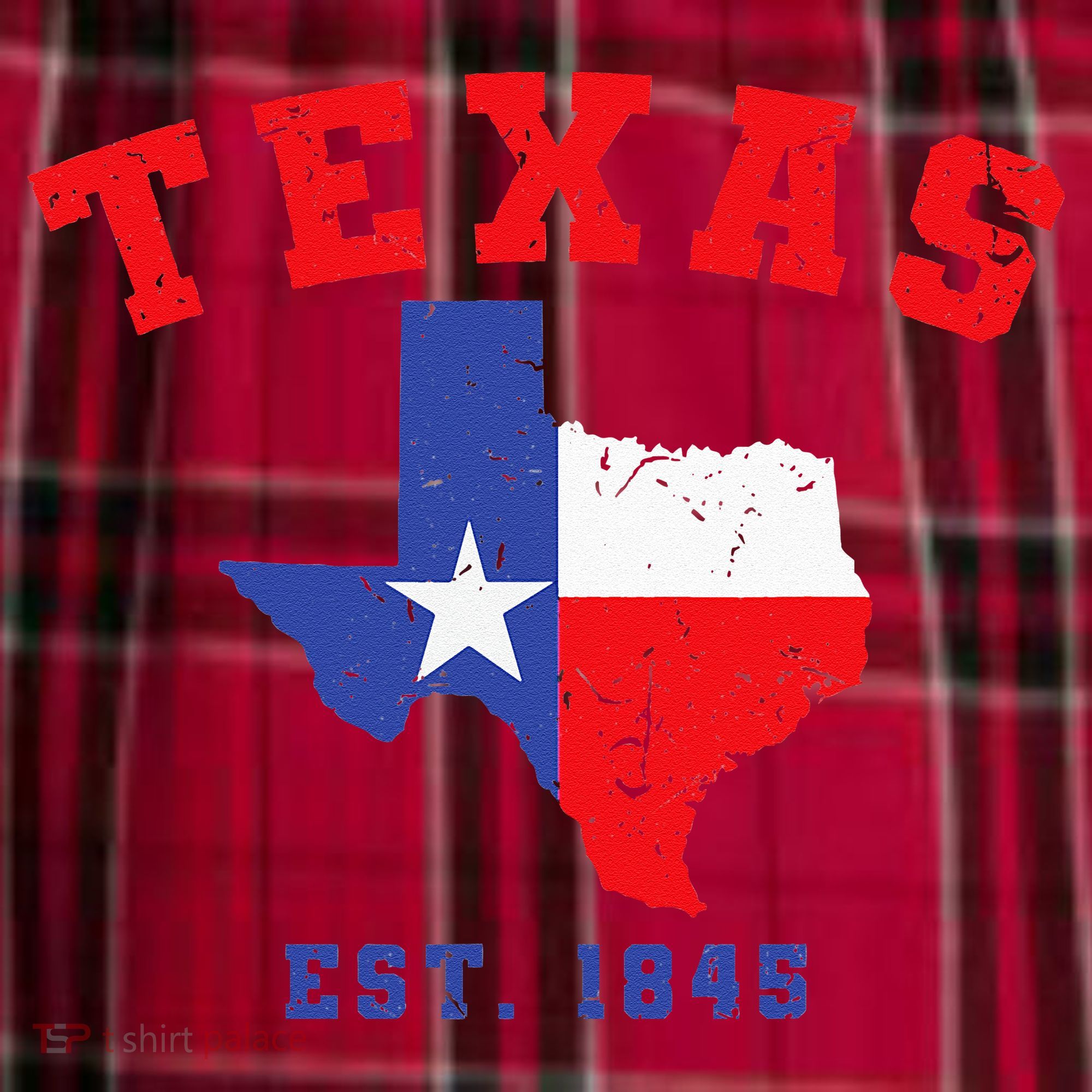 Texas Est 1845 Texas Pride Home State Texan Women's Flannel Plaid Pajama Pants