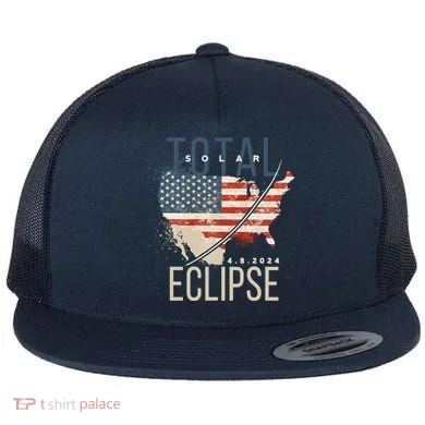 Total Eclipse 2024 Flat Bill Trucker Hat