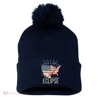 Total Eclipse 2024 Pom Pom 12in Knit Beanie