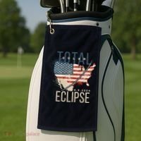 Total Eclipse 2024 Golf Towel thumb 2