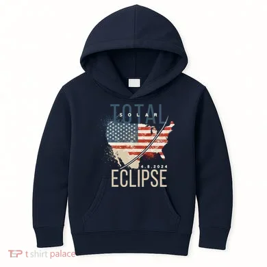 Total Eclipse 2024 Kids Hoodie