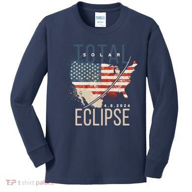 Total Eclipse 2024 Kids Long Sleeve Shirt