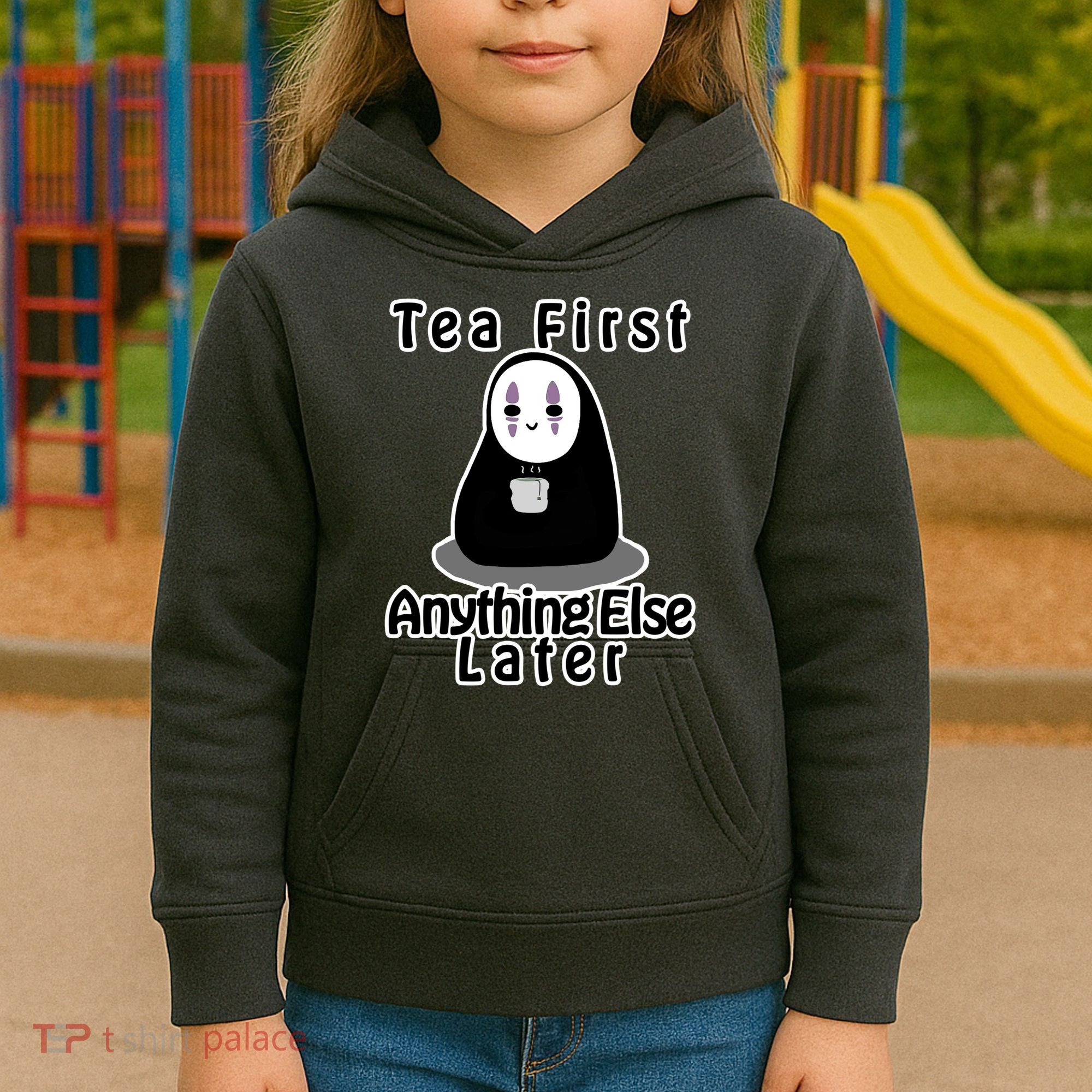 Tea First Anything Else Kids Hoodie