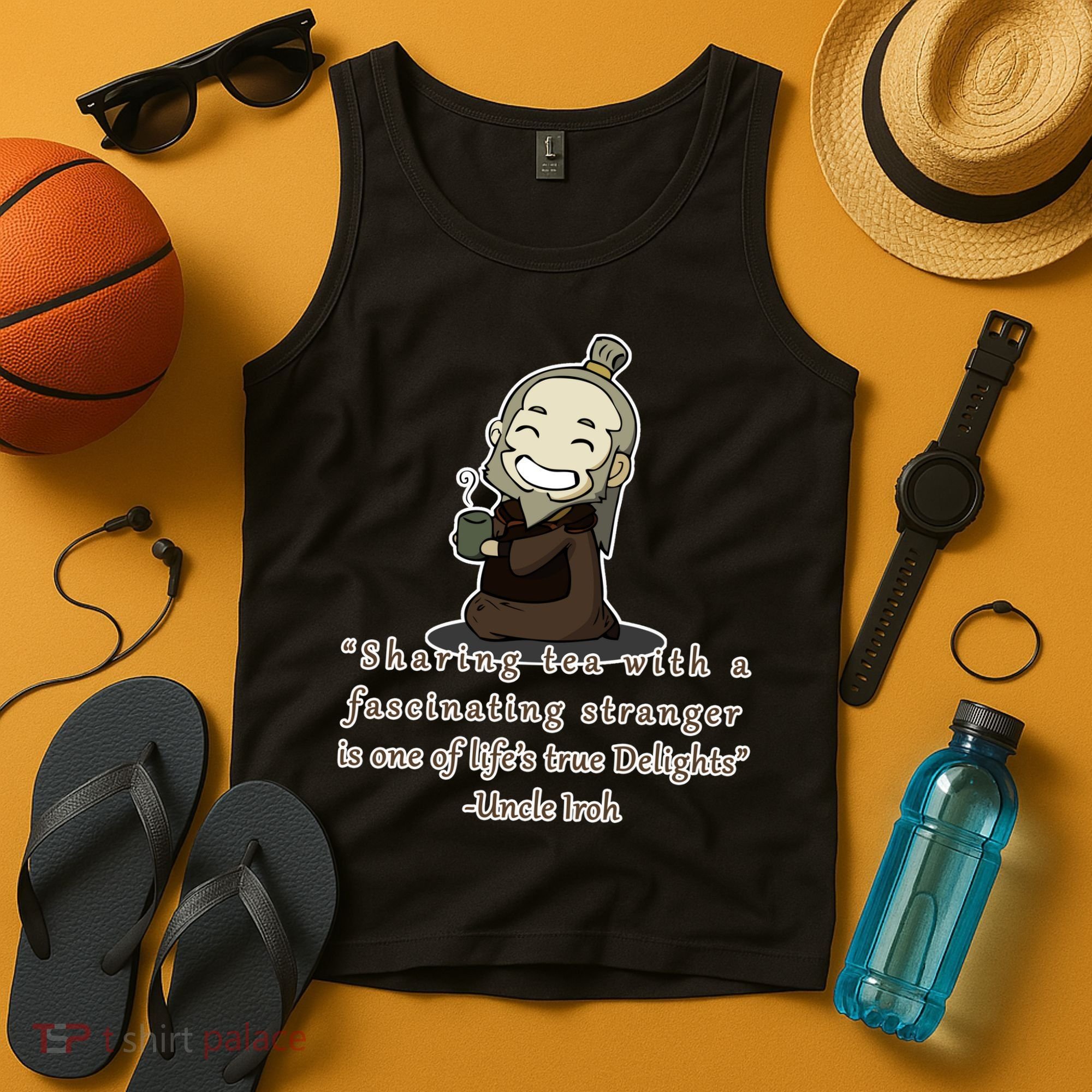 Tea With Strangers Uncle Iron Quote Tank Top