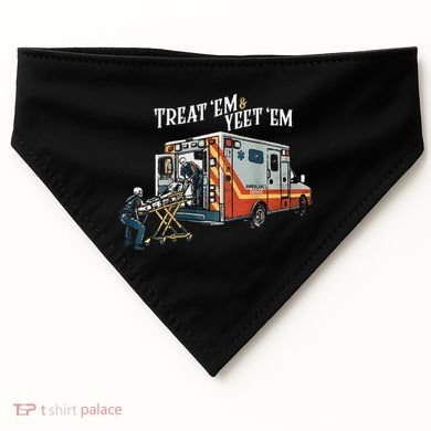 Treat Em And Yeet Em Gift USA-Made Doggie Bandana