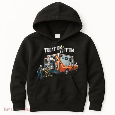 Treat Em And Yeet Em Gift Kids Hoodie
