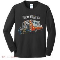 Treat Em And Yeet Em Gift Kids Long Sleeve Shirt thumb 0