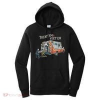 Treat Em And Yeet Em Skeleton Ambulance Funny Women's Hoodie thumb 0