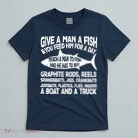 Teach A Man A Fish And He Has To Buy A Boat T-Shirt thumb 5
