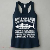 Teach A Man A Fish And He Has To Buy A Boat Women's Tank Top thumb 3