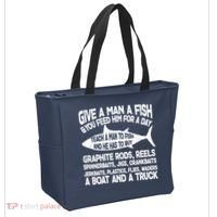Teach A Man A Fish And He Has To Buy A Boat Tote Bag thumb 2