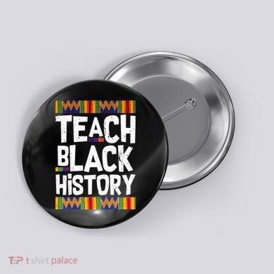 Teach Black History Button