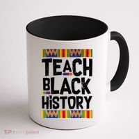 Teach Black History Coffee Mug thumb 1