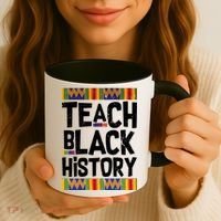 Teach Black History Coffee Mug thumb 3