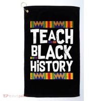 Teach Black History Golf Towel thumb 0