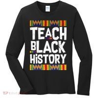 Teach Black History Women's Long Sleeve Shirt thumb 0