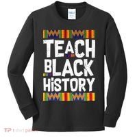 Teach Black History Kids Long Sleeve Shirt thumb 0