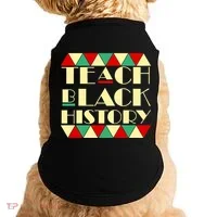 Teach Black History African Pride Doggie Tank thumb 0