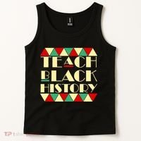 Teach Black History African Pride Tank Top thumb 2