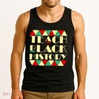 Teach Black History African Pride Tank Top thumb 3