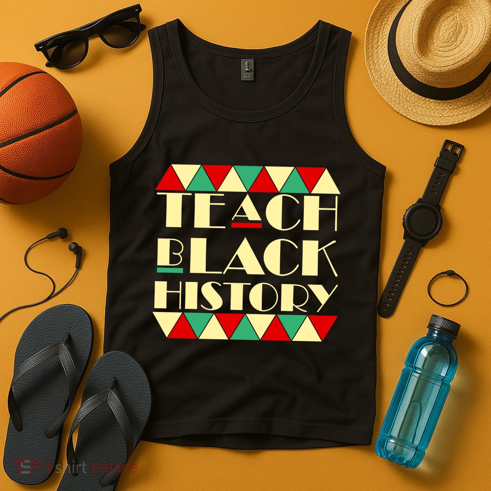 Teach Black History African Pride Tank Top
