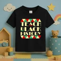 Teach Black History African Pride Toddler T-Shirt thumb 3