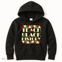 Teach Black History African Pride Kids Hoodie thumb 0