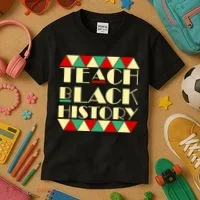Teach Black History African Pride Kids T-Shirt thumb 3