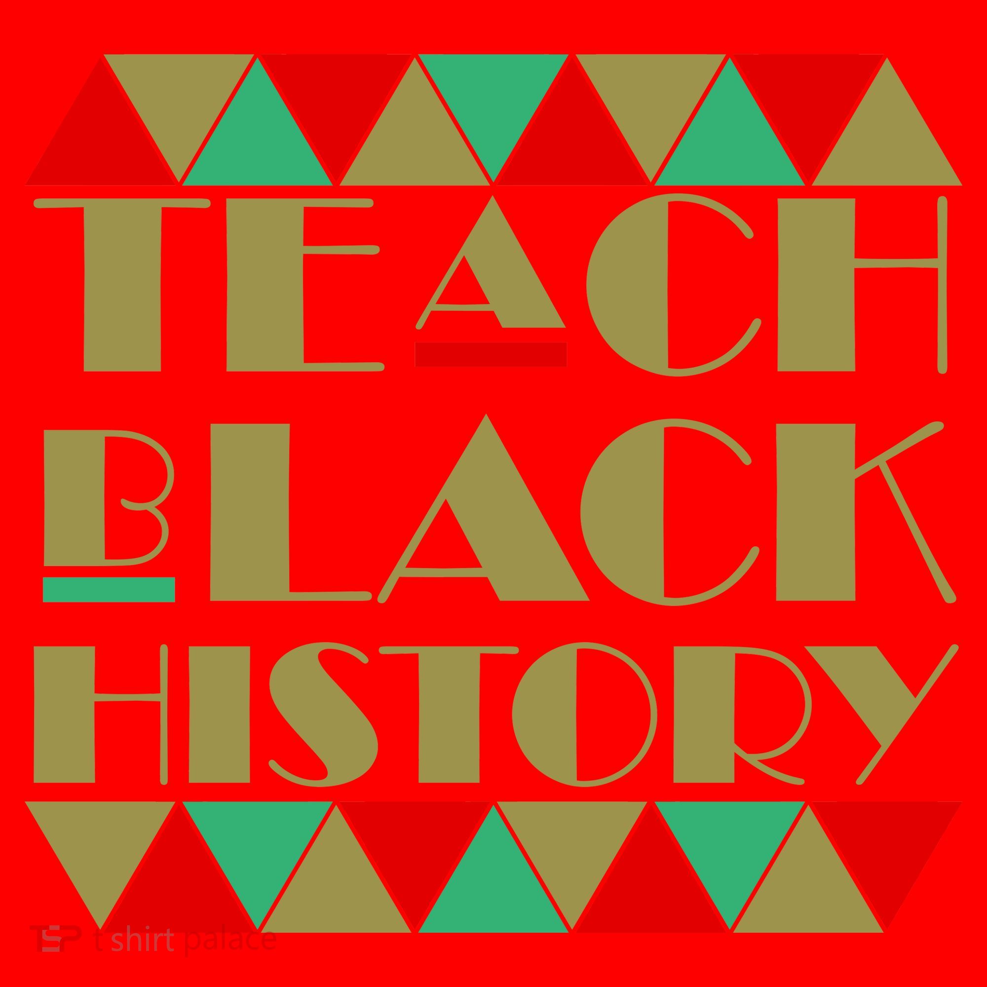 Teach Black History African Pride Santa Hat