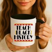 Teach Black History African Teacher Coffee Mug thumb 3