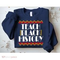 Teach Black History African Teacher Sweatshirt thumb 2