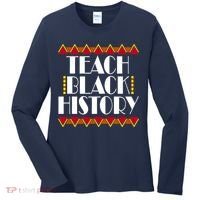 Teach Black History African Teacher Women's Long Sleeve Shirt thumb 0