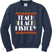 Teach Black History African Teacher Kids Sweatshirt thumb 0