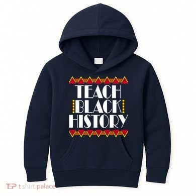 Teach Black History African Teacher Kids Hoodie