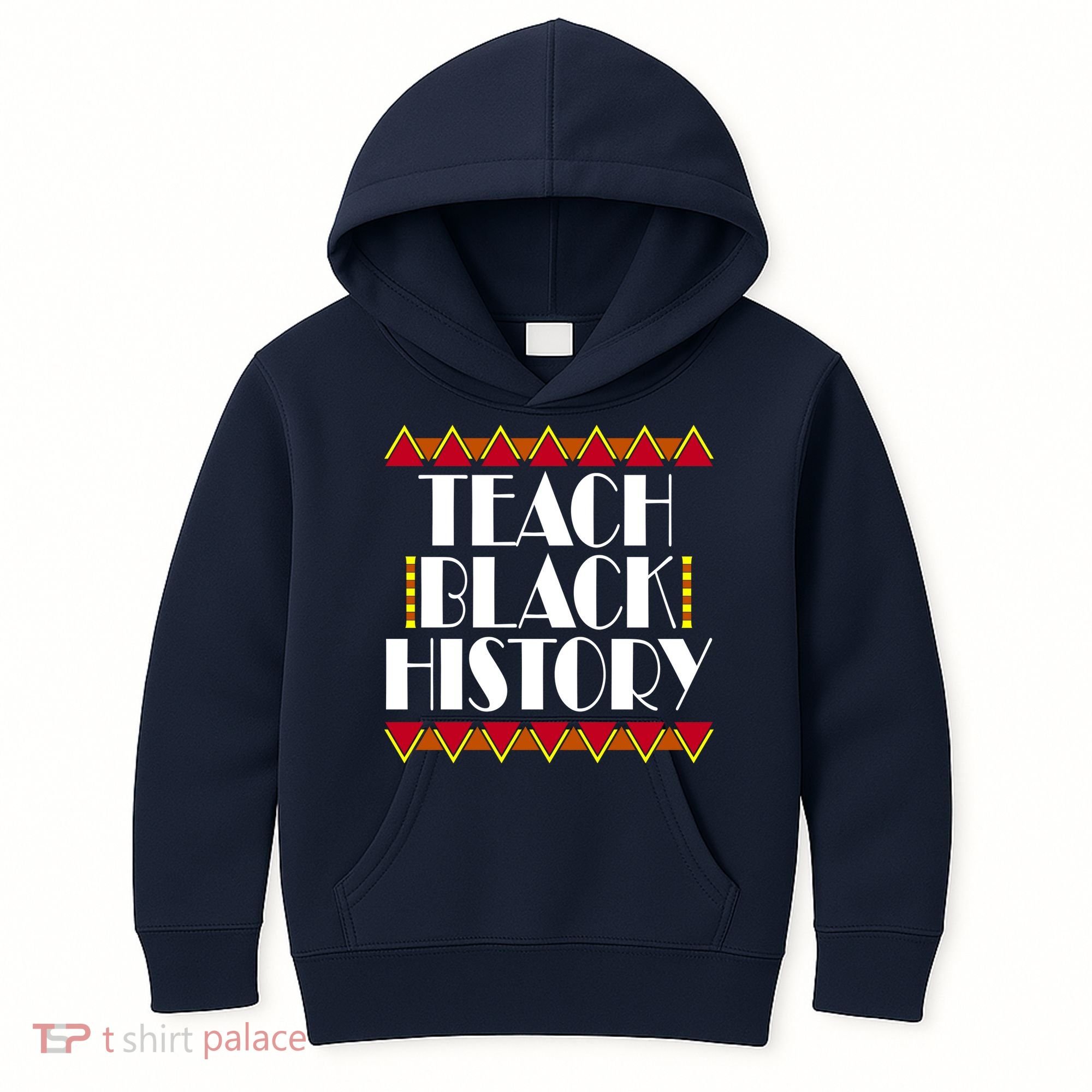 Teach Black History African Teacher Kids Hoodie