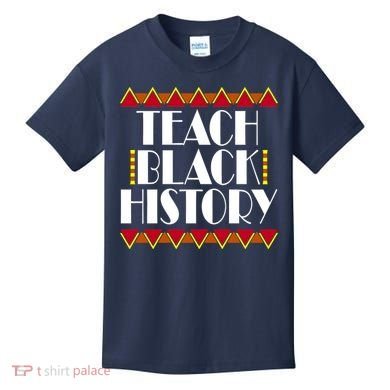 Teach Black History African Teacher Kids T-Shirt