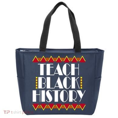 Teach Black History African Teacher Tote Bag