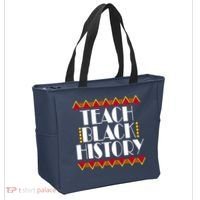 Teach Black History African Teacher Tote Bag thumb 2