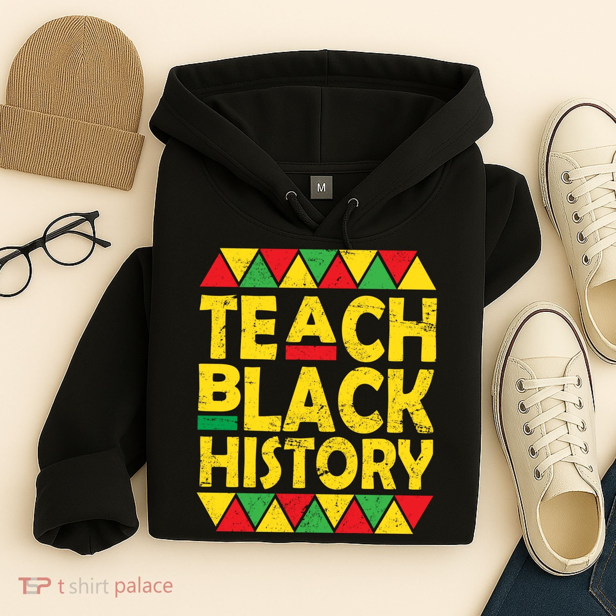Teach Black History Month School Teacher Hoodie