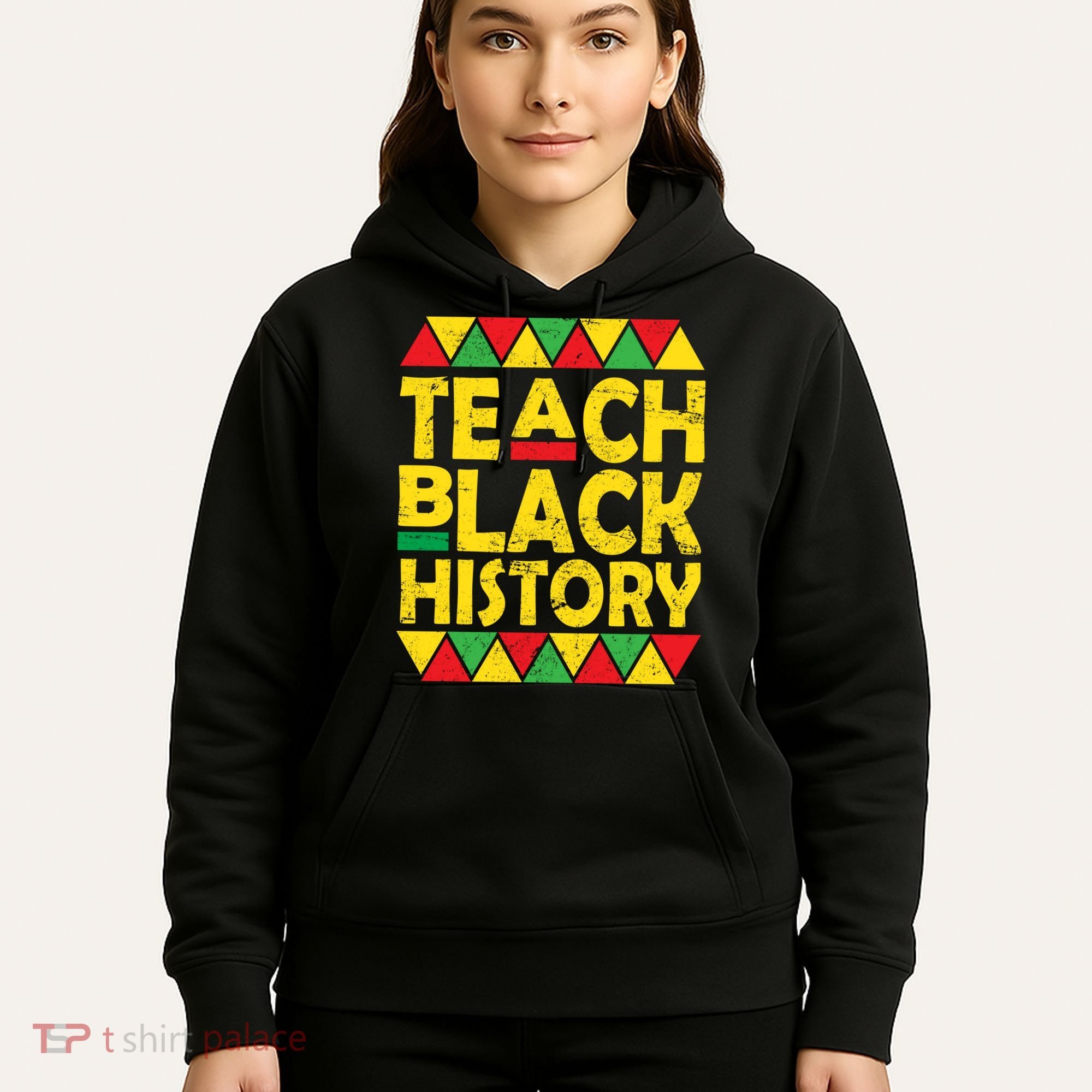 Teach Black History Month School Teacher Hoodie