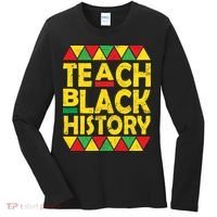 Teach Black History Month School Teacher Women's Long Sleeve Shirt thumb 0
