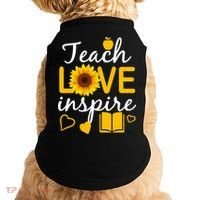Teach Love And Inspire Sunflower Doggie Tank thumb 0