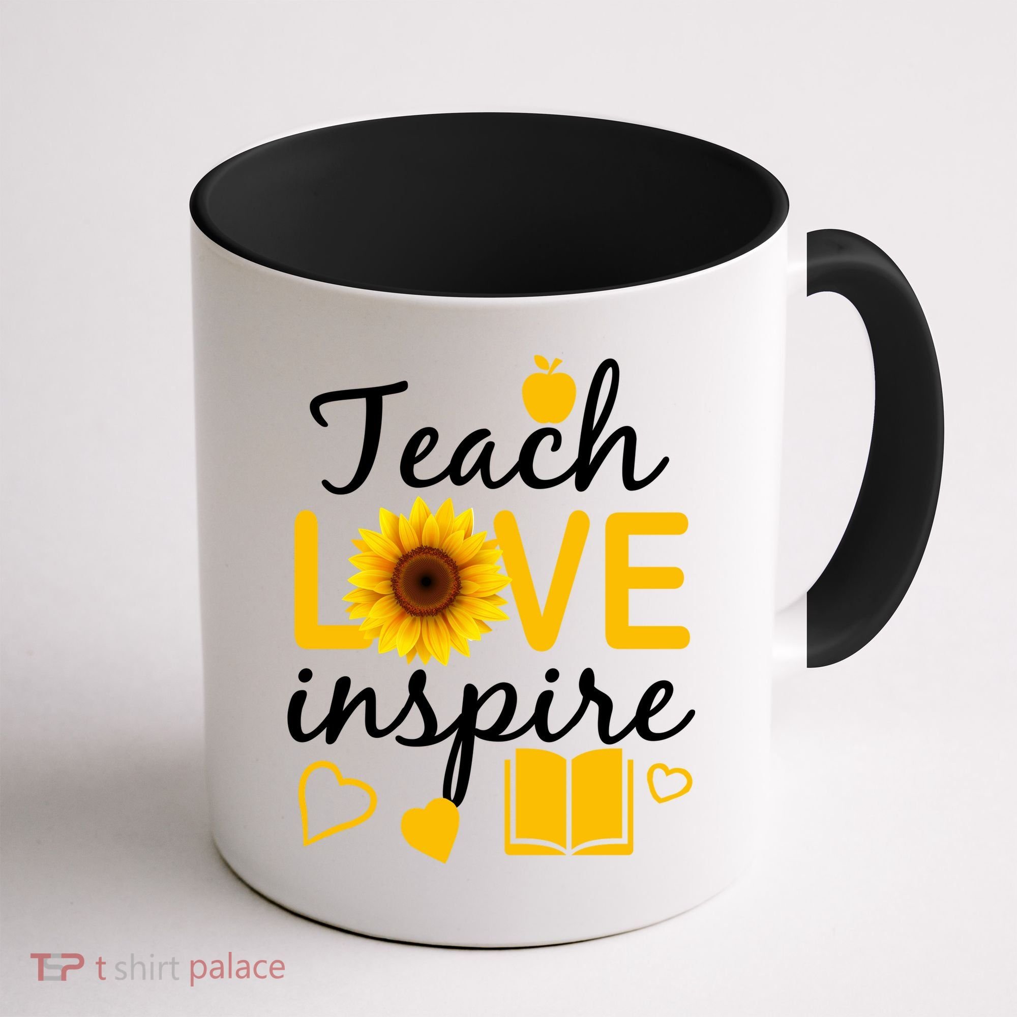 Teach Love And Inspire Sunflower Coffee Mug