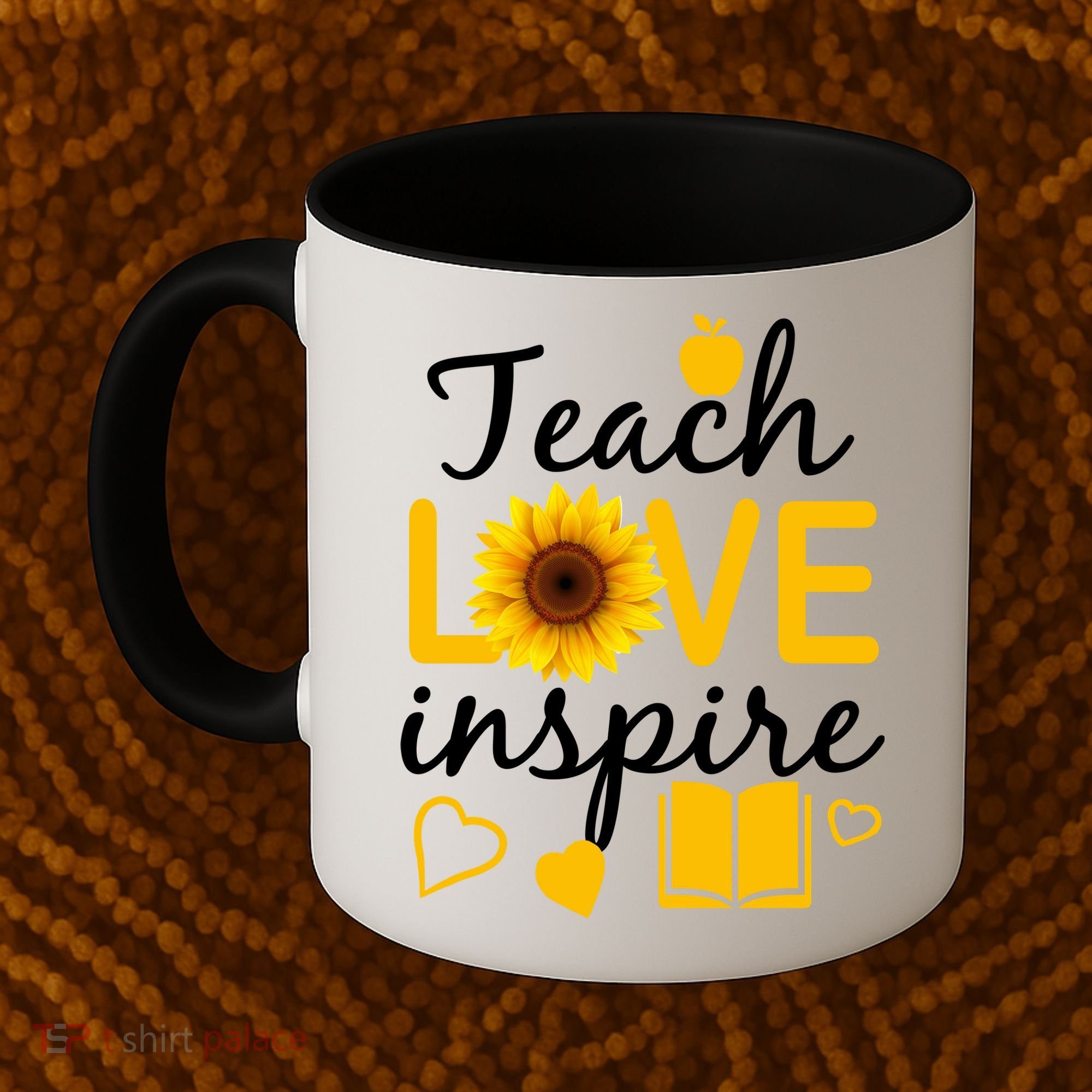 Teach Love And Inspire Sunflower Coffee Mug