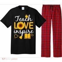 Teach Love And Inspire Sunflower Pajama Set thumb 0