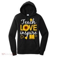 Teach Love And Inspire Sunflower Women's Hoodie thumb 0